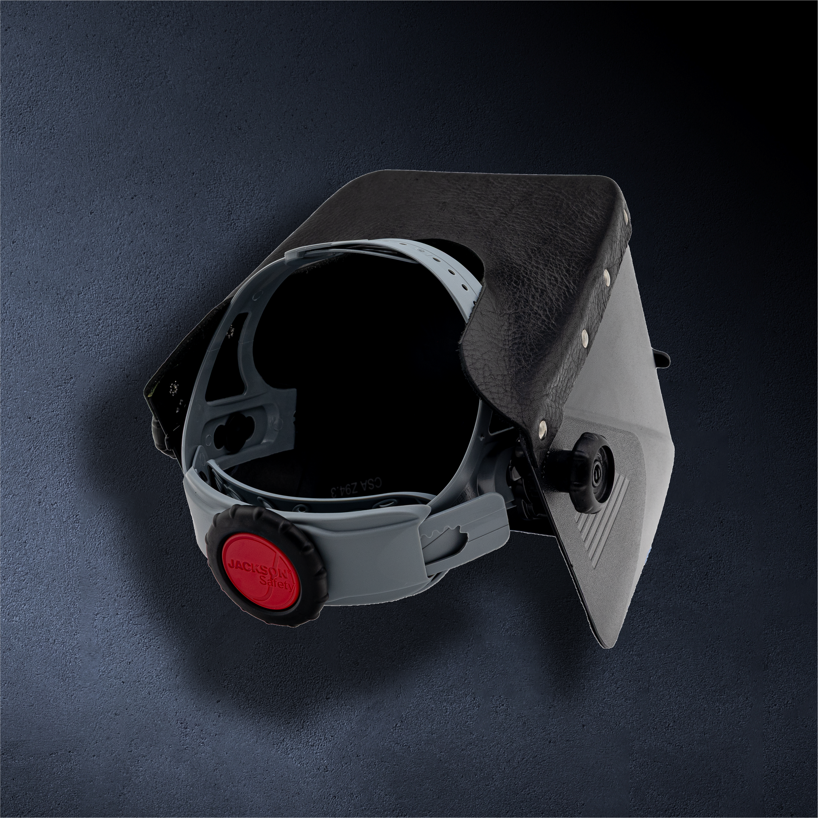 Jackson Safety HSL-2 Passive Welding Helmet – Lift Front with Outlaw Leather Trim (Black Leather)